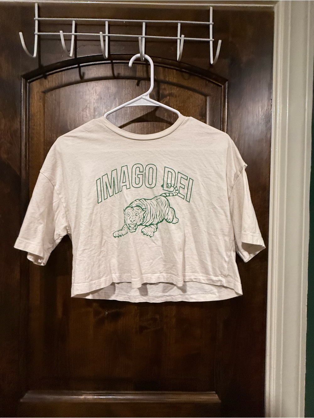 IMAGO DEI oversized cropped tiger shirt size S